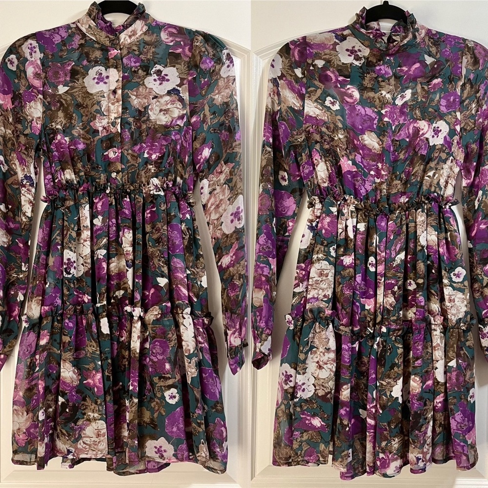 Re:named Floral Mini Dress